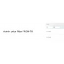 Admin price filter